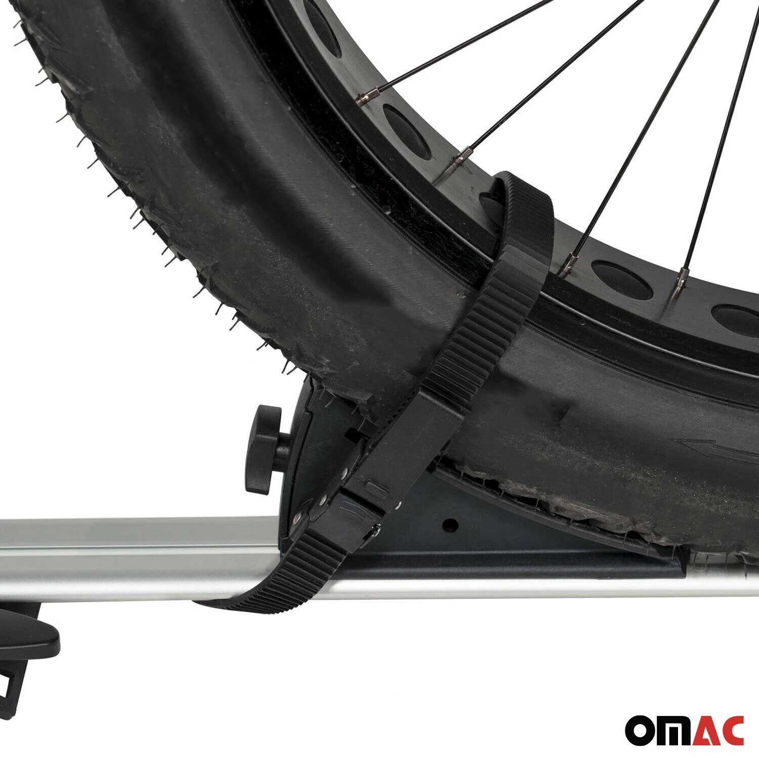 Cross Bar Pro Bike Carrier Set Roof Mount Rack Aluminum 42" Black - Image 7