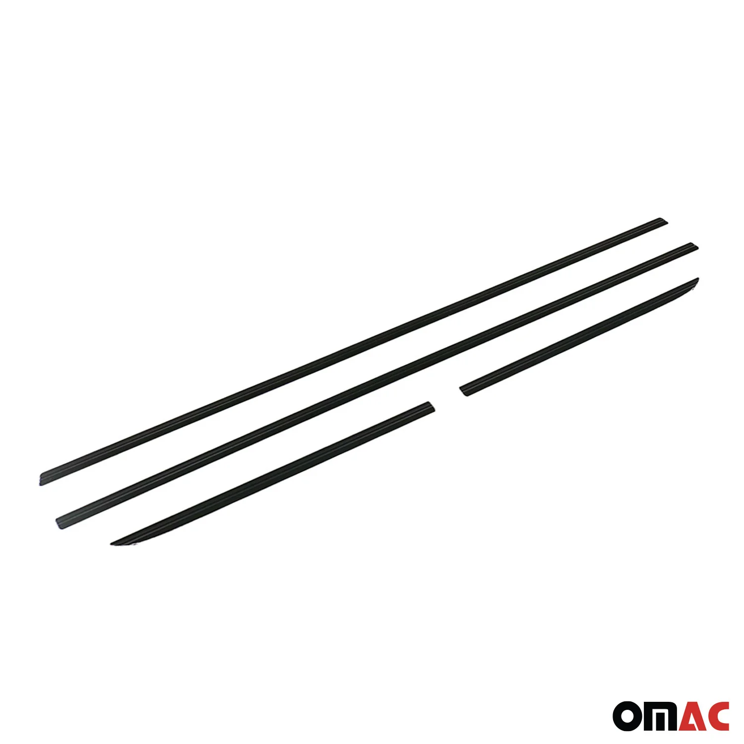 2012-2014 VW Passat B7 Sedan Side Door Molding Trim Skirt Garnish Black 4 Pcs - Image 5
