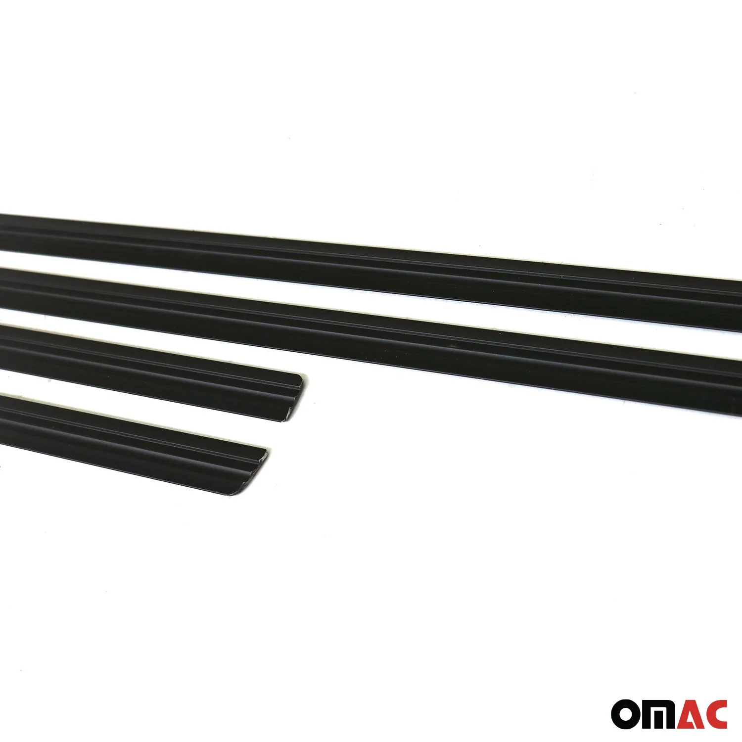 2012-2014 VW Passat B7 Sedan Side Door Molding Trim Skirt Garnish Black 4 Pcs - Image 7