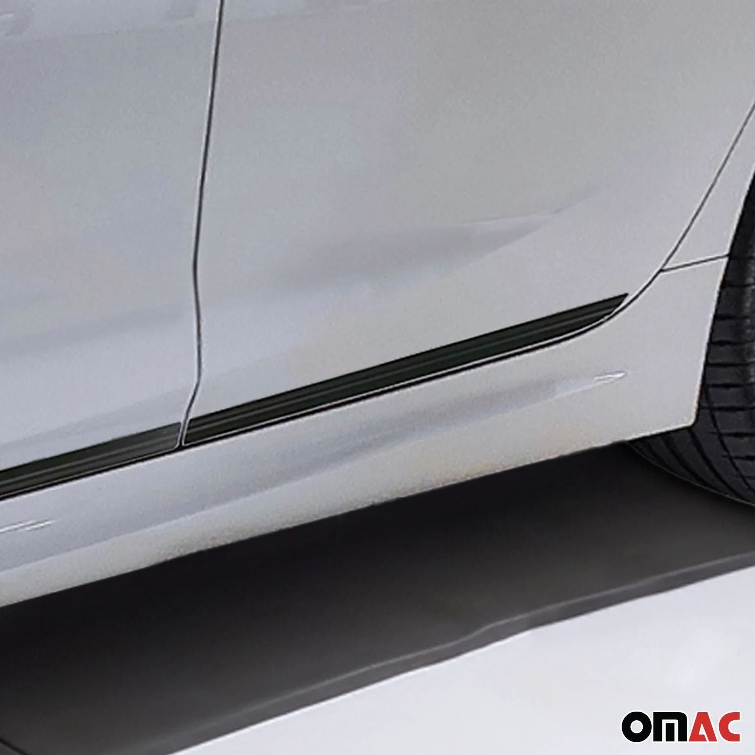 2018-2023 Subaru Crosstrek Side Door Molding Trim Skirt Garnish Black 4 Pcs - Image 3