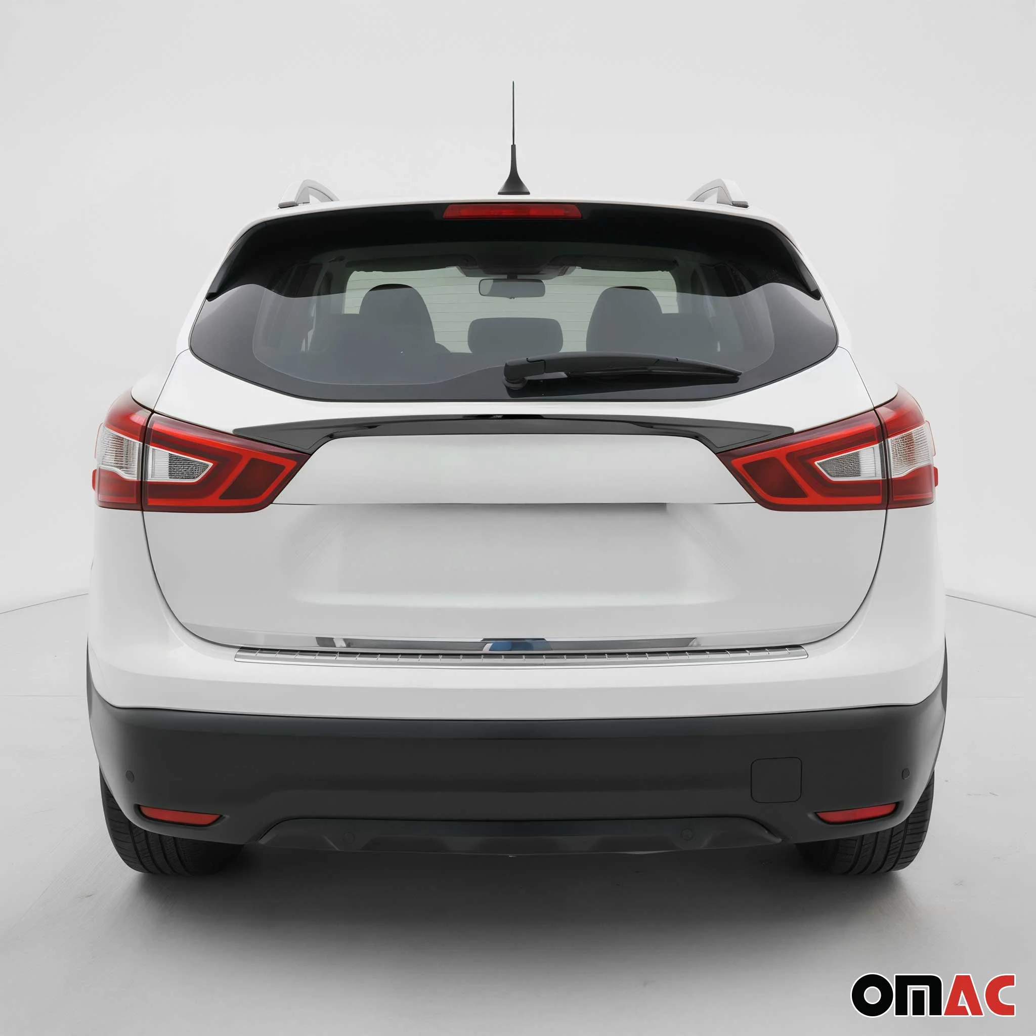 2017-2022 Nissan Rogue Sport Rear Trunk Tailgate Handle Cover Stainless Steel Dark - Image 2