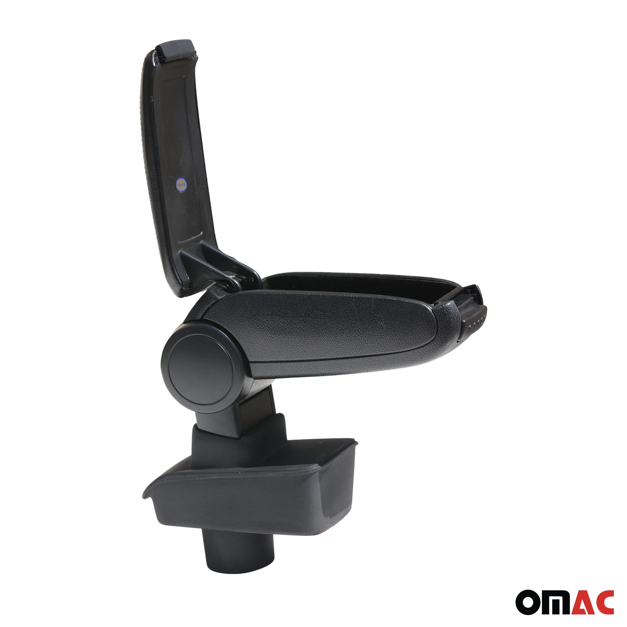 2011-2019 Ford Fiesta Black Center Console Armrest Plastic PU Leather 1Pc - Image 11