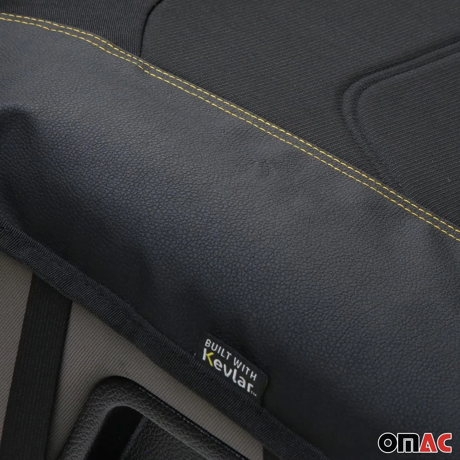 Black Rugged Weave Pet Hammock Rear Bench Seat Protector - Image 4