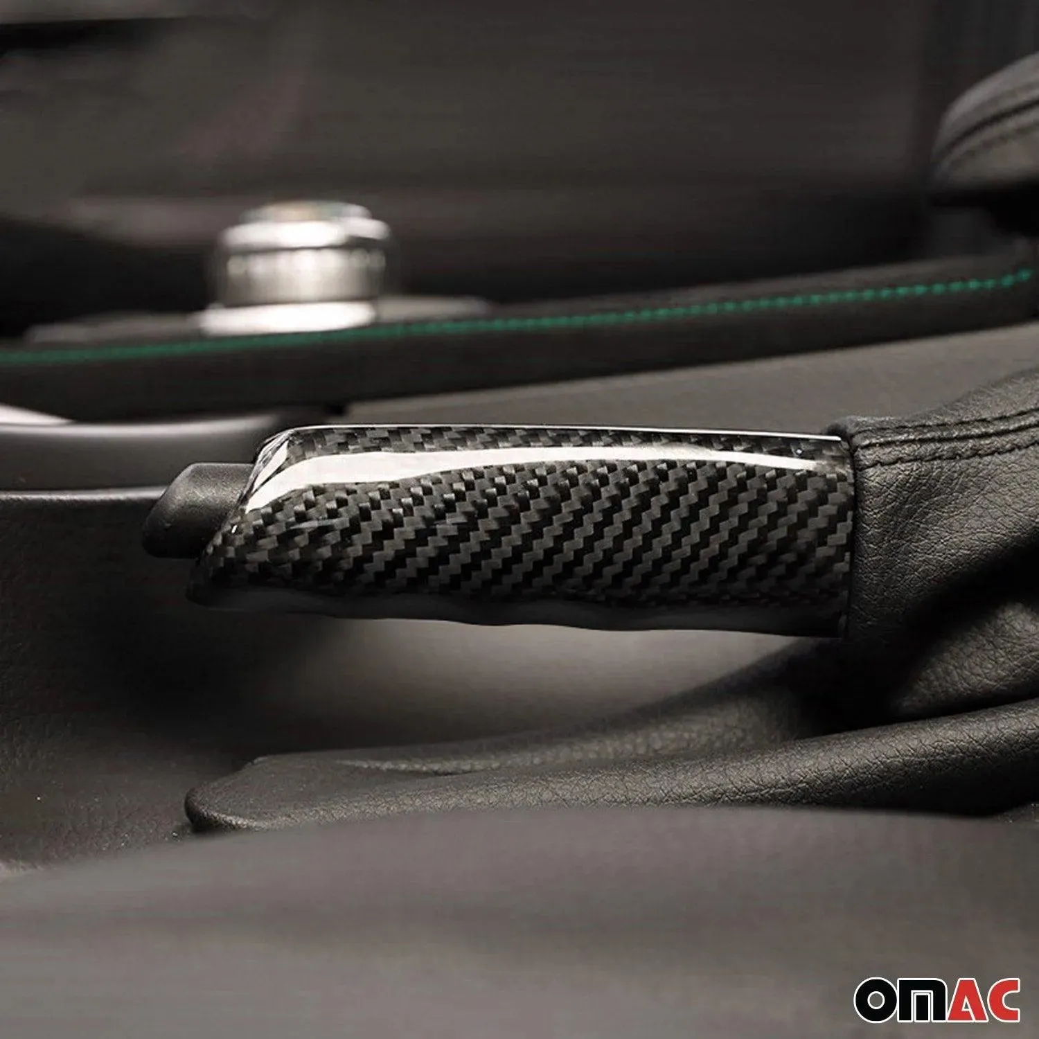 1998-2005 BMW 3 Series E46 Handbrake Handle Cover Carbon Fiber Black - Image 2