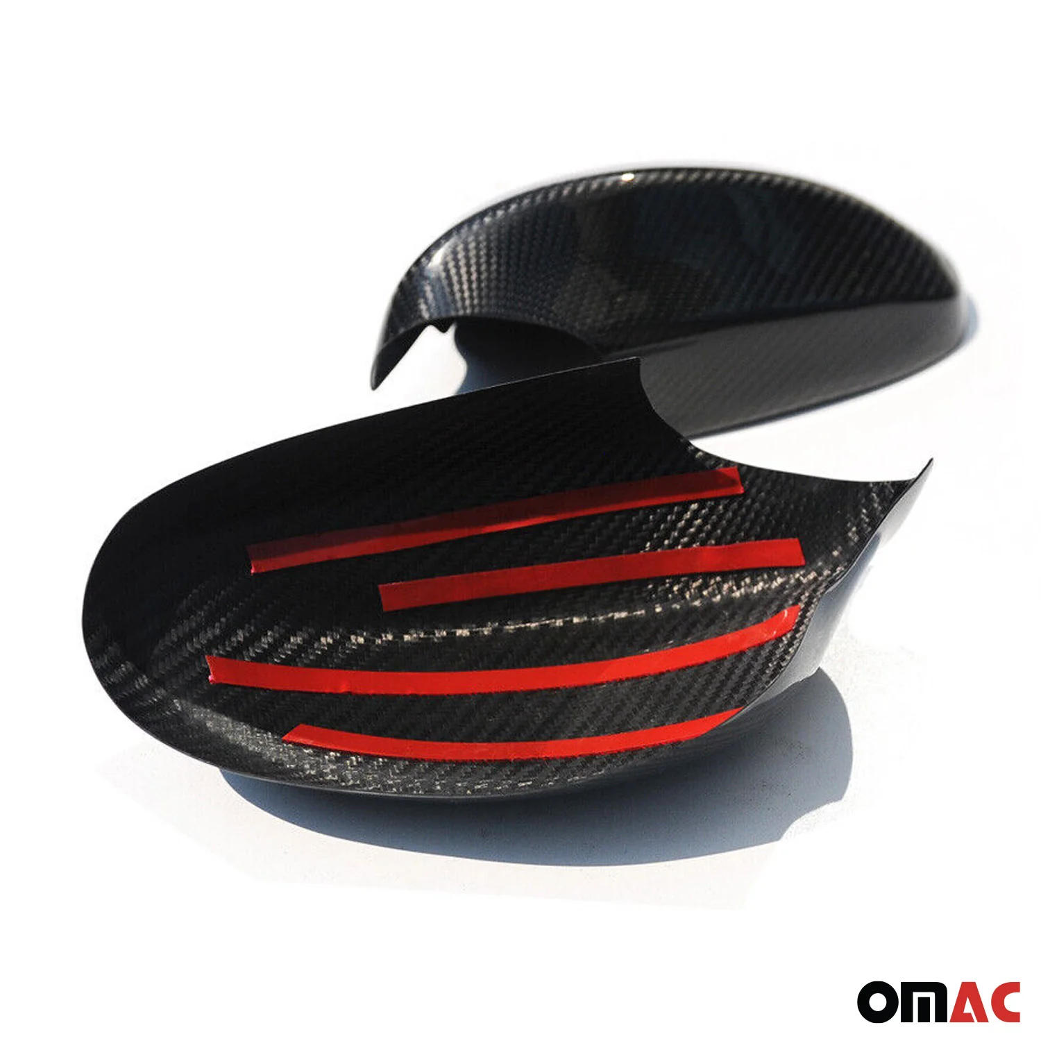 2005-2008 BMW 3 Series E90 E91 E92 E93 Side Mirror Cover Caps Carbon - Image 5
