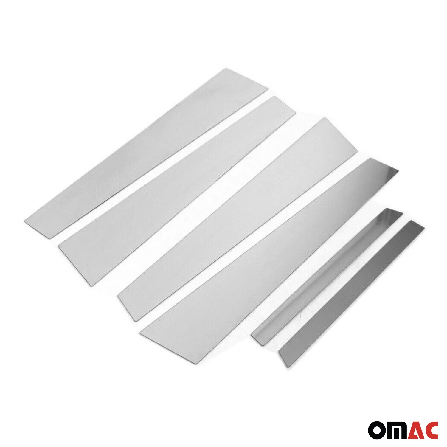 2004-2010 BMW 5 Series E60 M5 Sedan Window B Pillar Posts Door Trim Stainless Steel 6x - Image 8