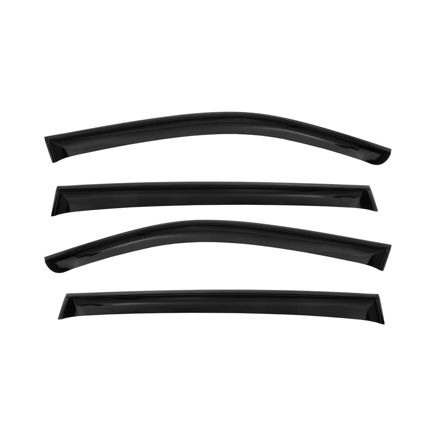 2010-2015 BMW X1 E84 Window Visor Vent Rain Deflector 4Pcs Smoke - Image 2