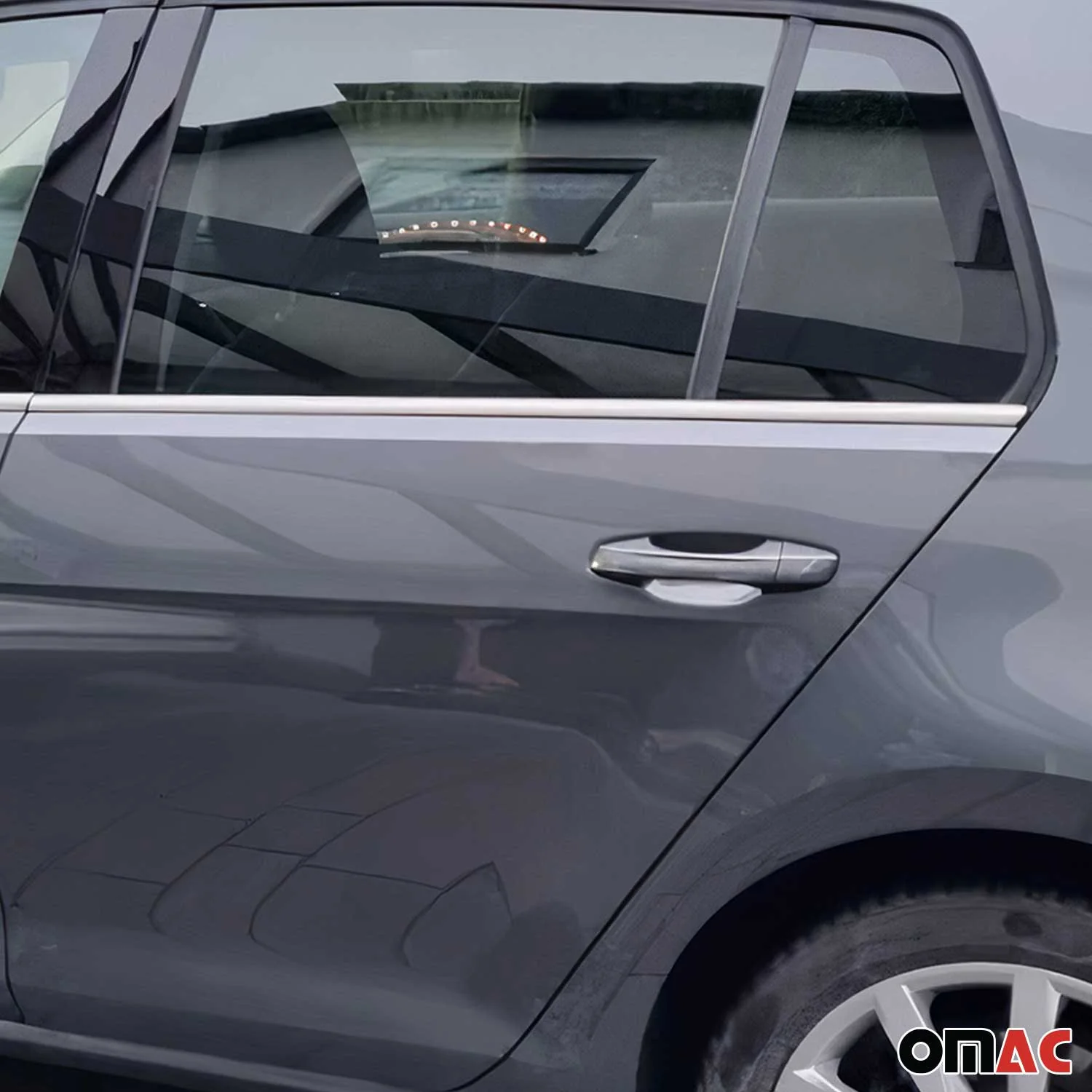 2015-2021 VW Golf Mk7 Window Molding Trim Streamer Stainless Steel Silver 4 Pcs - Image 6