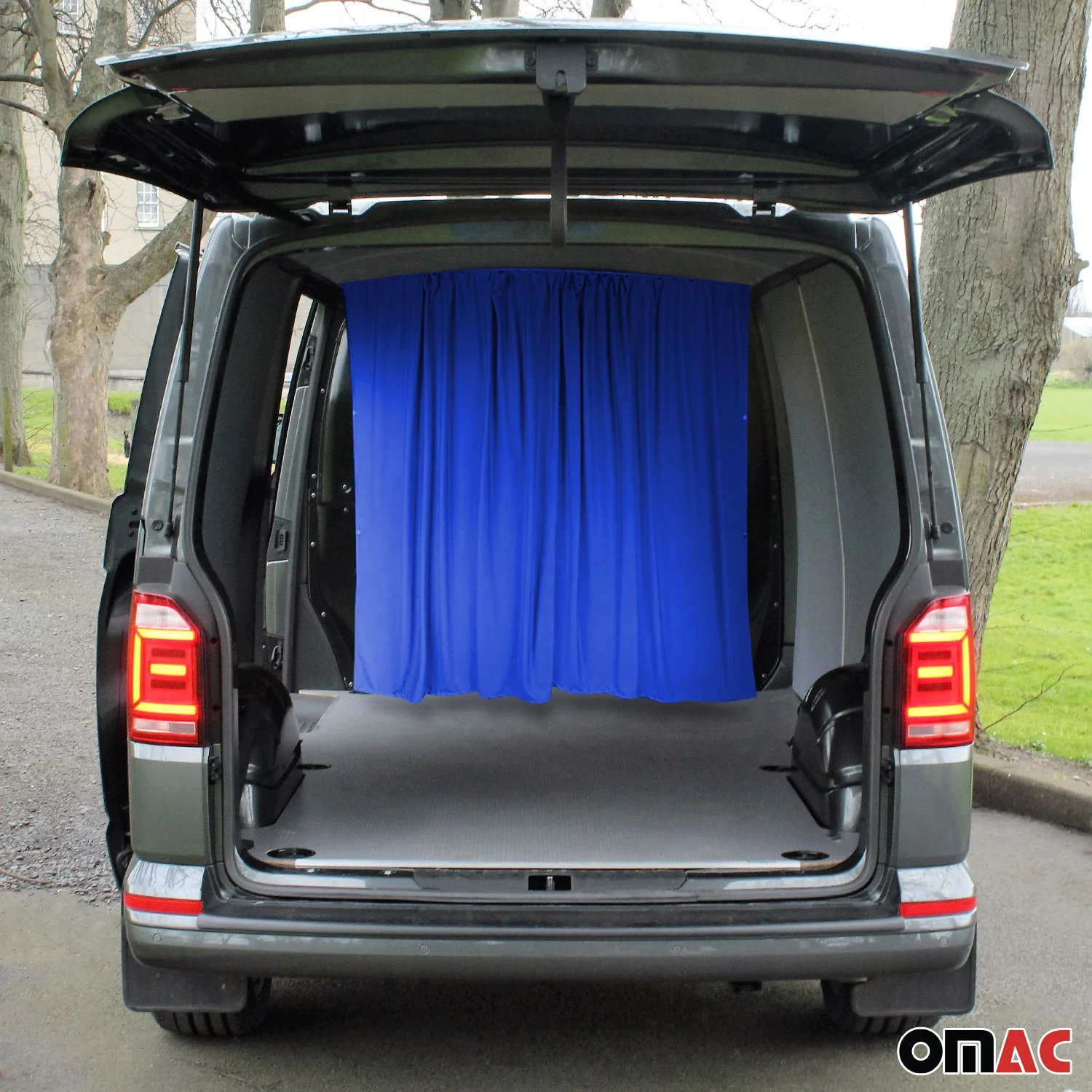 63" x 71" Cab Divider Van Cabin Curtain Campervan Kit Dark Blue - Image 2