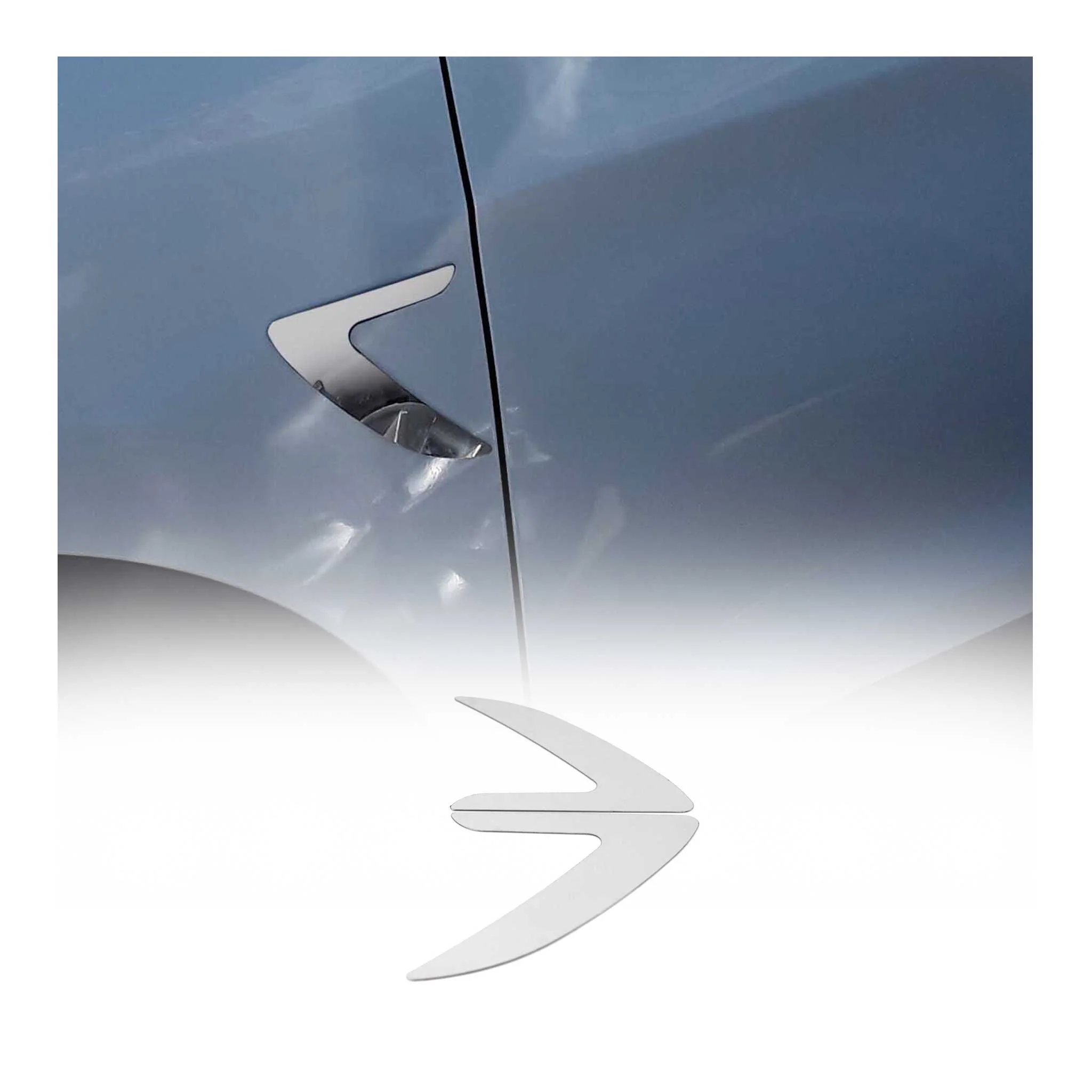 Lexus Side Door Molding Trim Decorative Stainless Steel Silver 2 Pcs