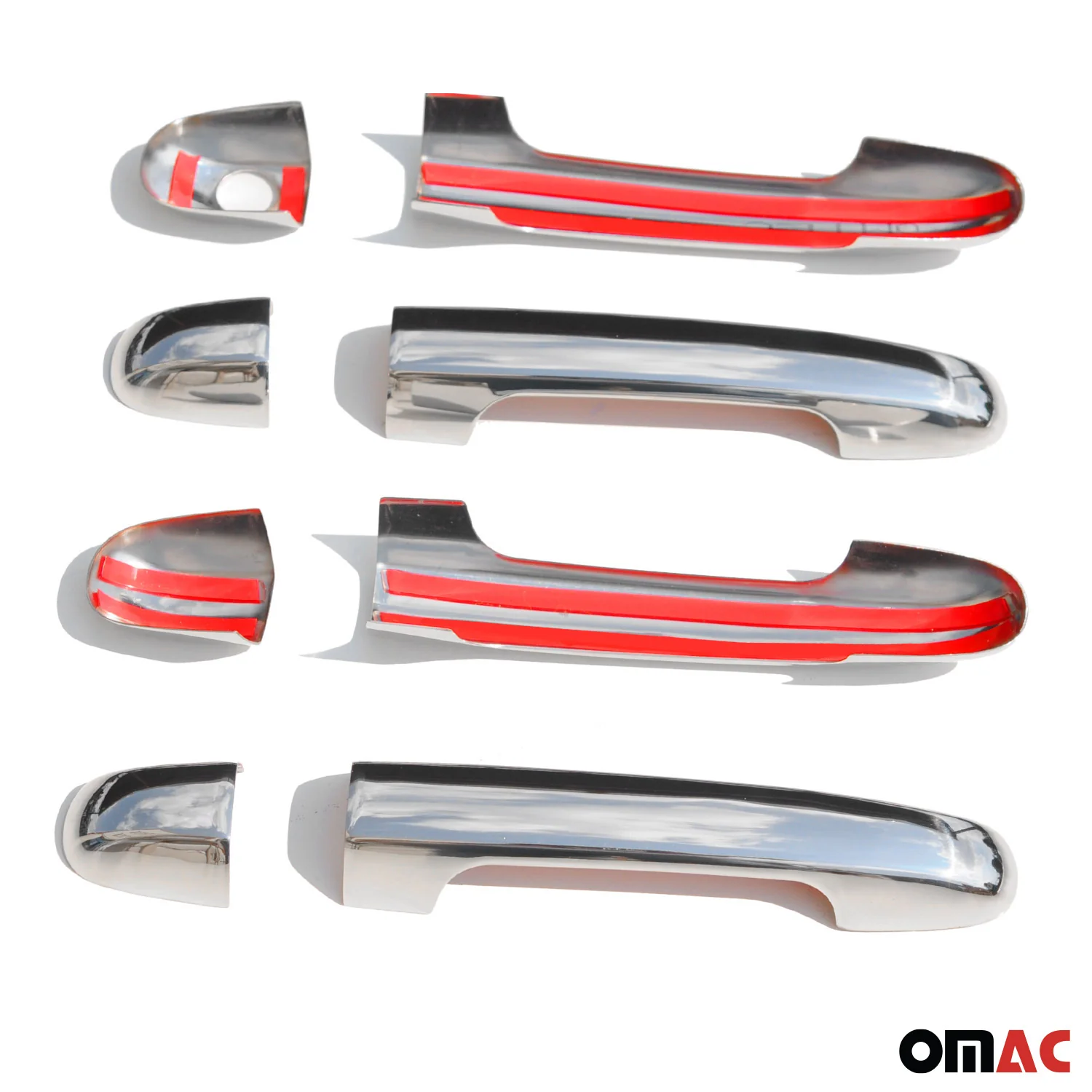 2007-2010 Hyundai Elantra Car Door Handle Cover Protector Silver 8Pcs Stainless Steel - Image 5