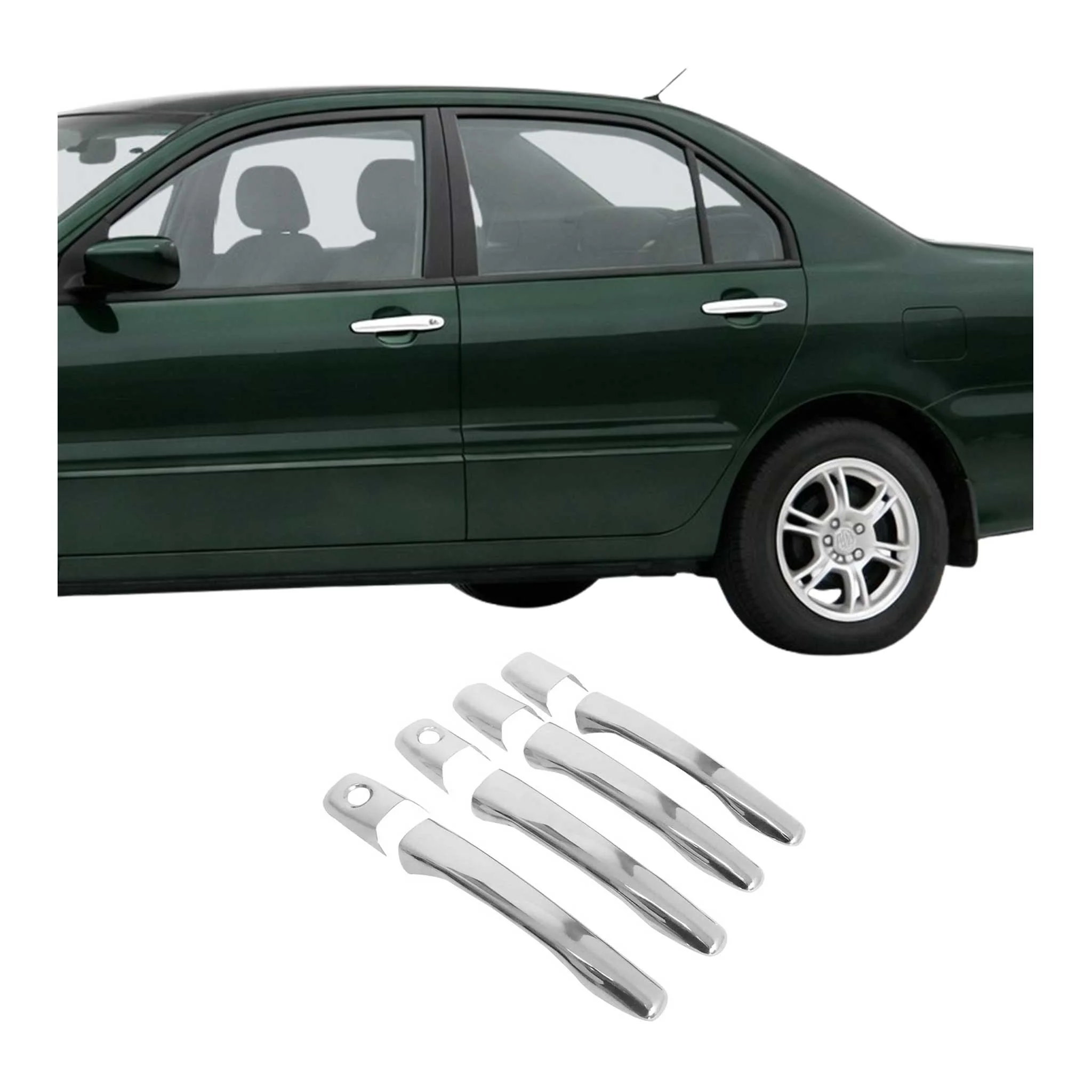 2002-2007 Mitsubishi Lancer Car Door Handle Cover Protector 4Pcs Stainless Steel
