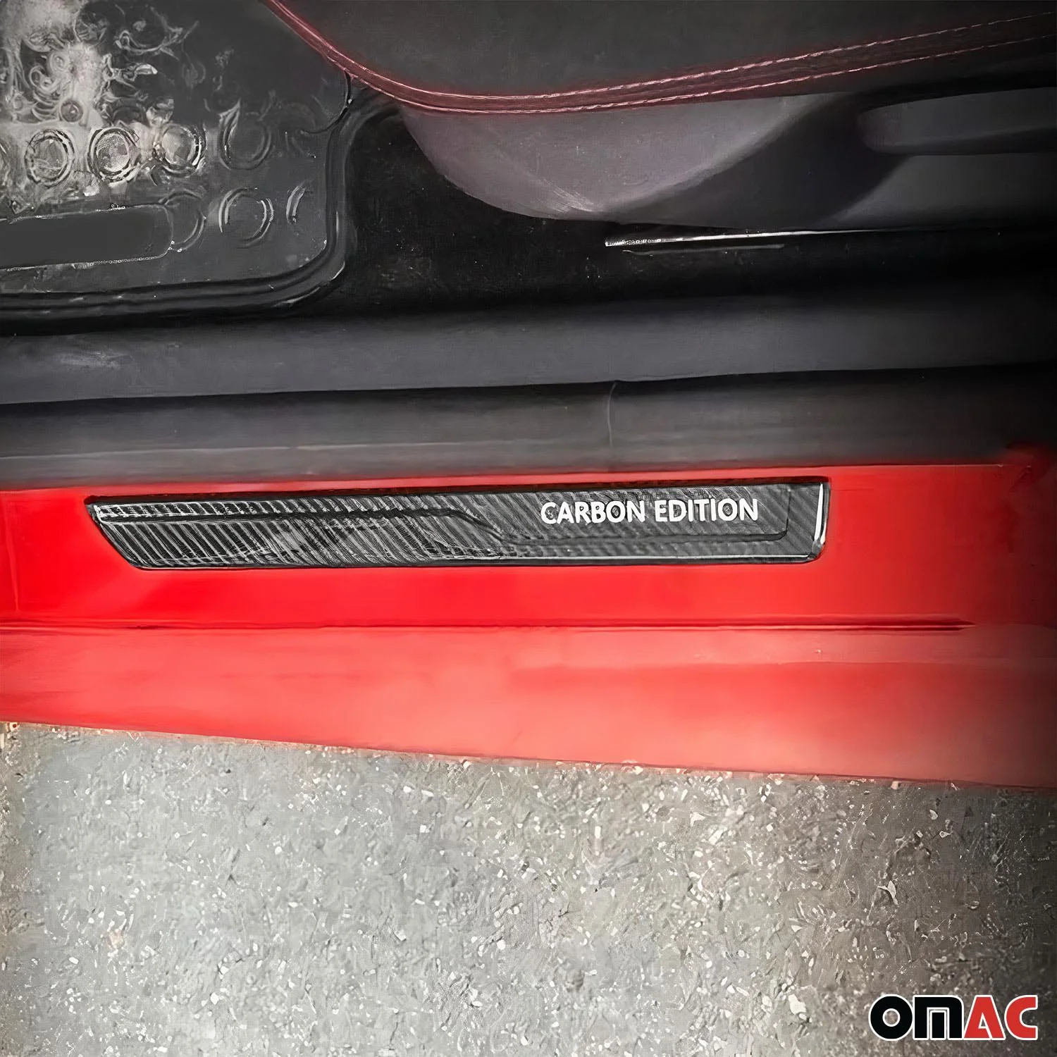 Toyota Door Sill Scuff Plate Scratch Protector Carbon Fiber Edition 4 Pcs - Image 6