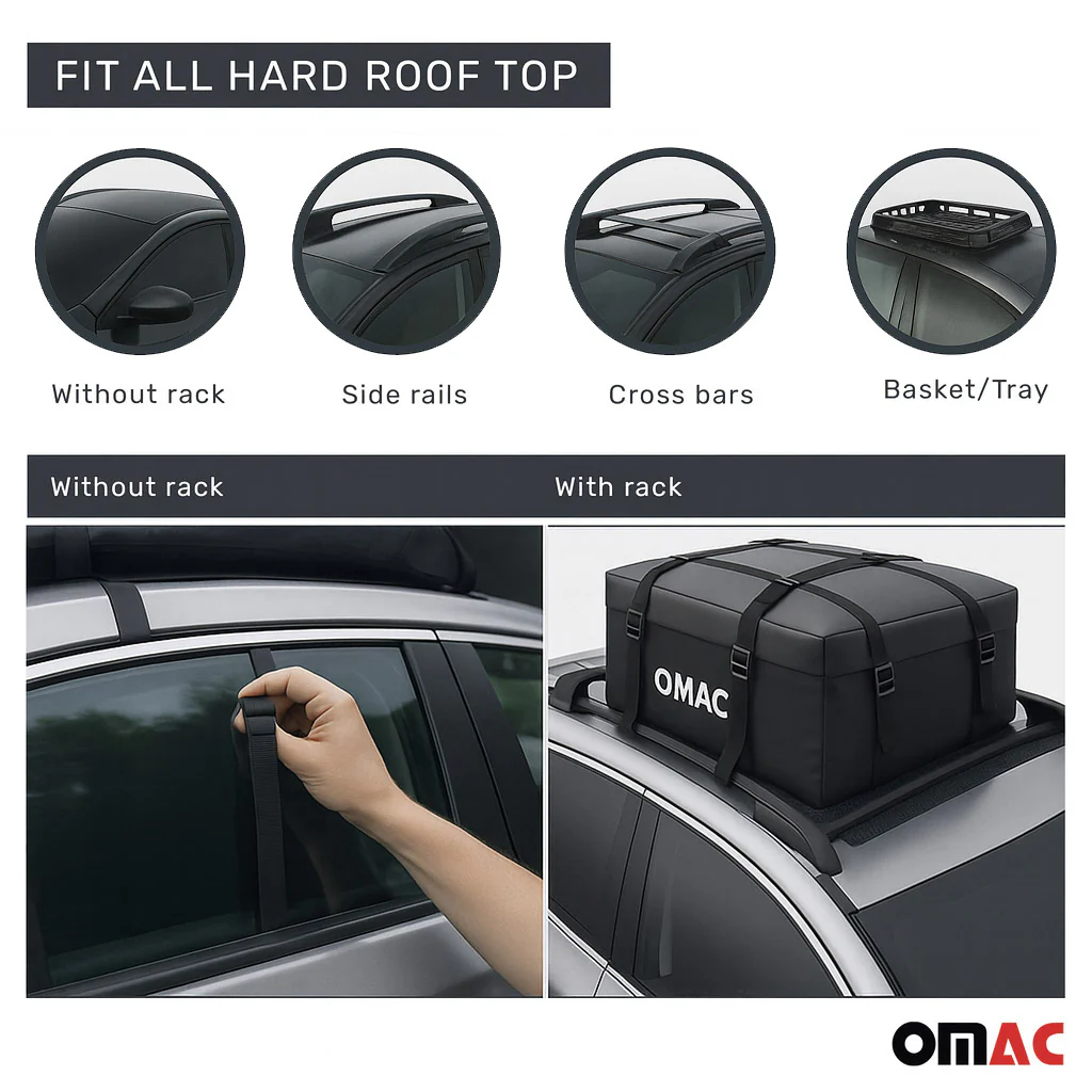 Roof Cargo Bag 17.6 Cubic Feet Black - Image 3