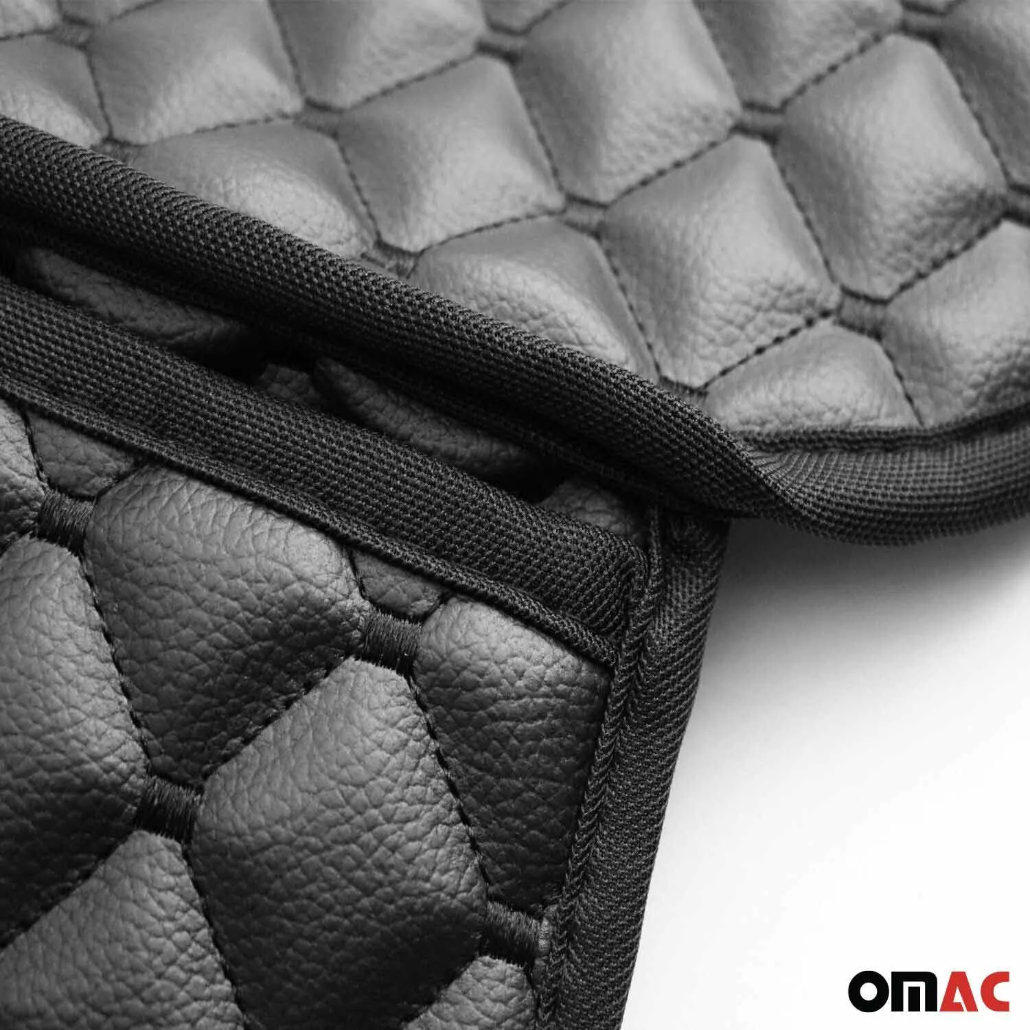 Ford Ranger Leather Breathable Front Seat Cover Pads Black - Image 3