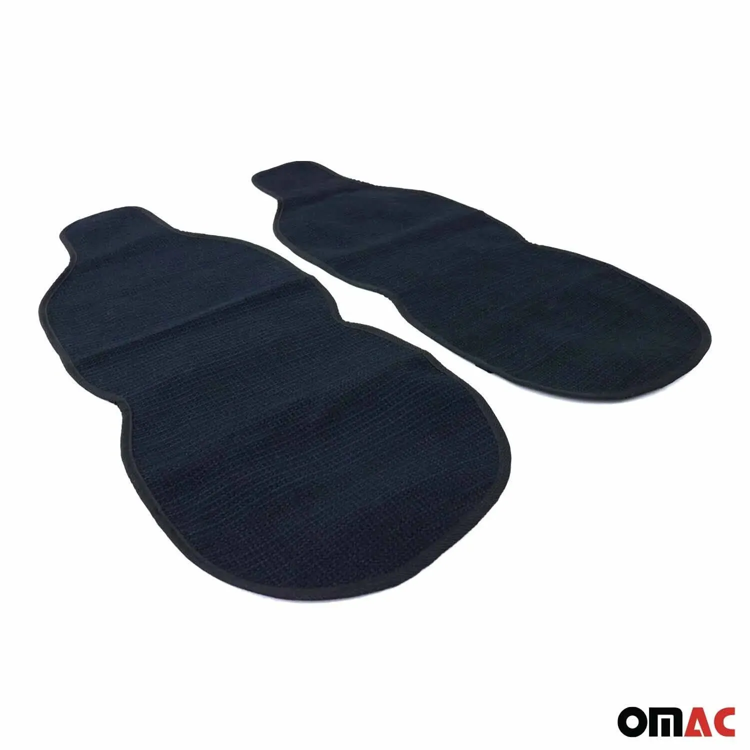 Hyundai Antiperspirant Front Seat Cover Pads Black Dark Blue 2 Pcs - Image 4