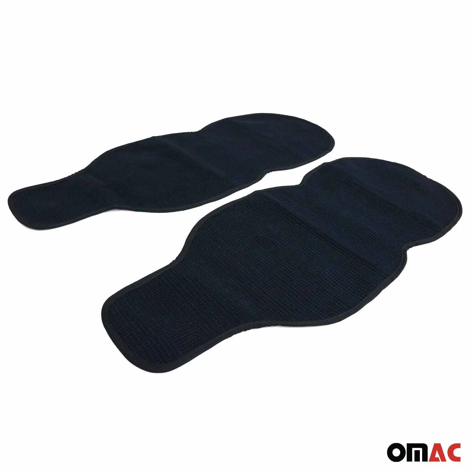 Subaru Antiperspirant Front Seat Cover Pads Black Dark Blue 2 Pcs - Image 5