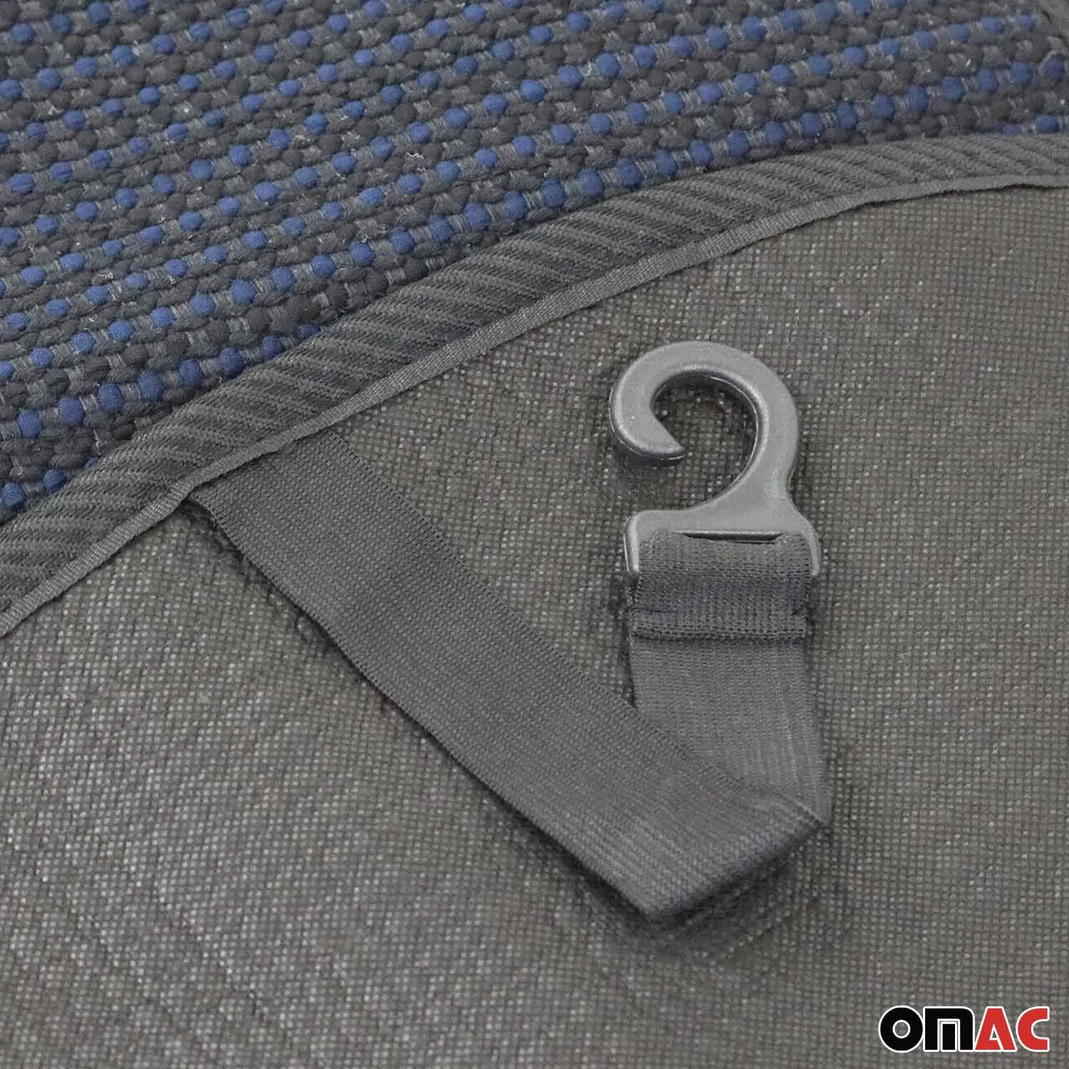 Subaru Antiperspirant Front Seat Cover Pads Black Dark Blue 2 Pcs - Image 8