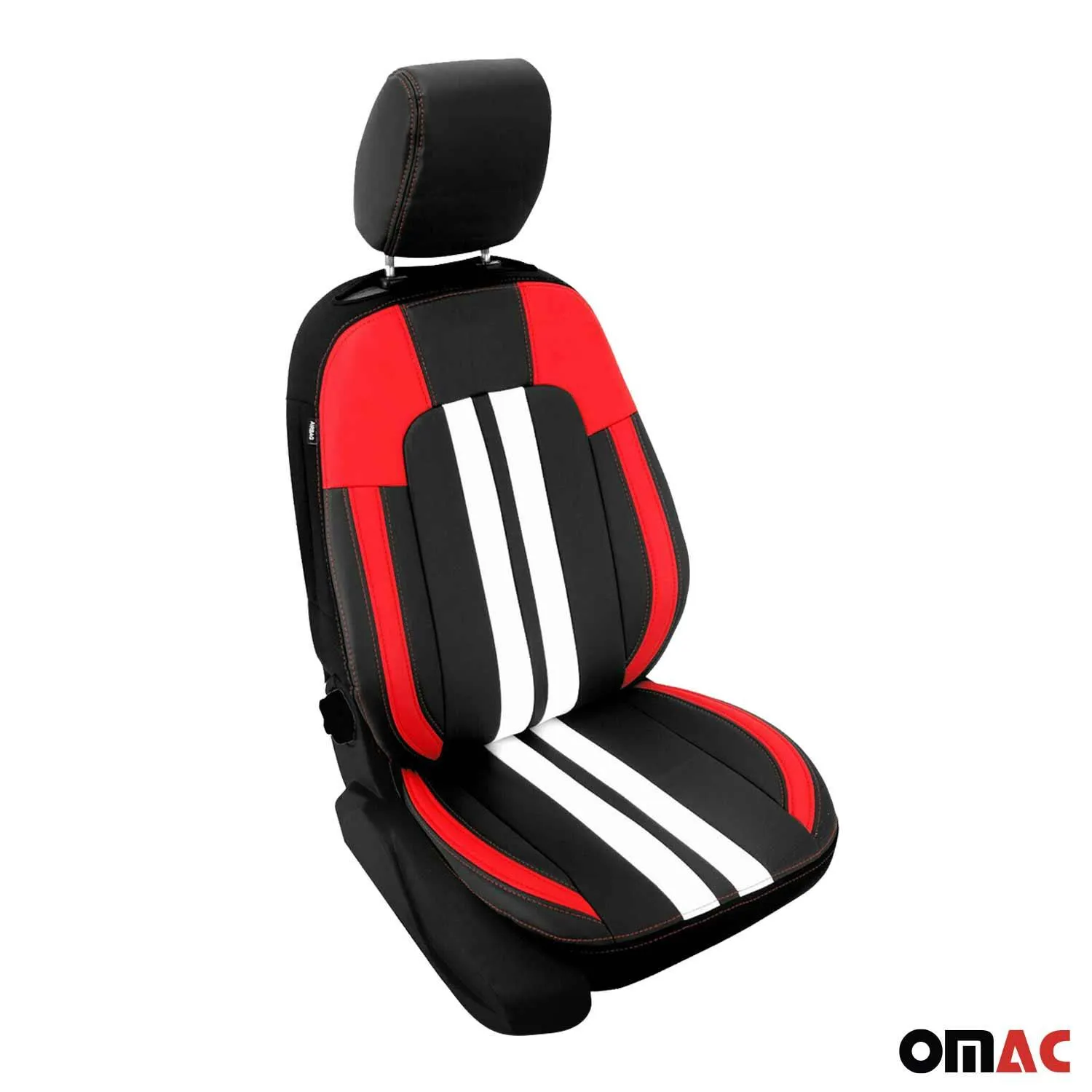 Dodge Front Car Seat Covers Protector Black White Breathable Cotton - Image 7