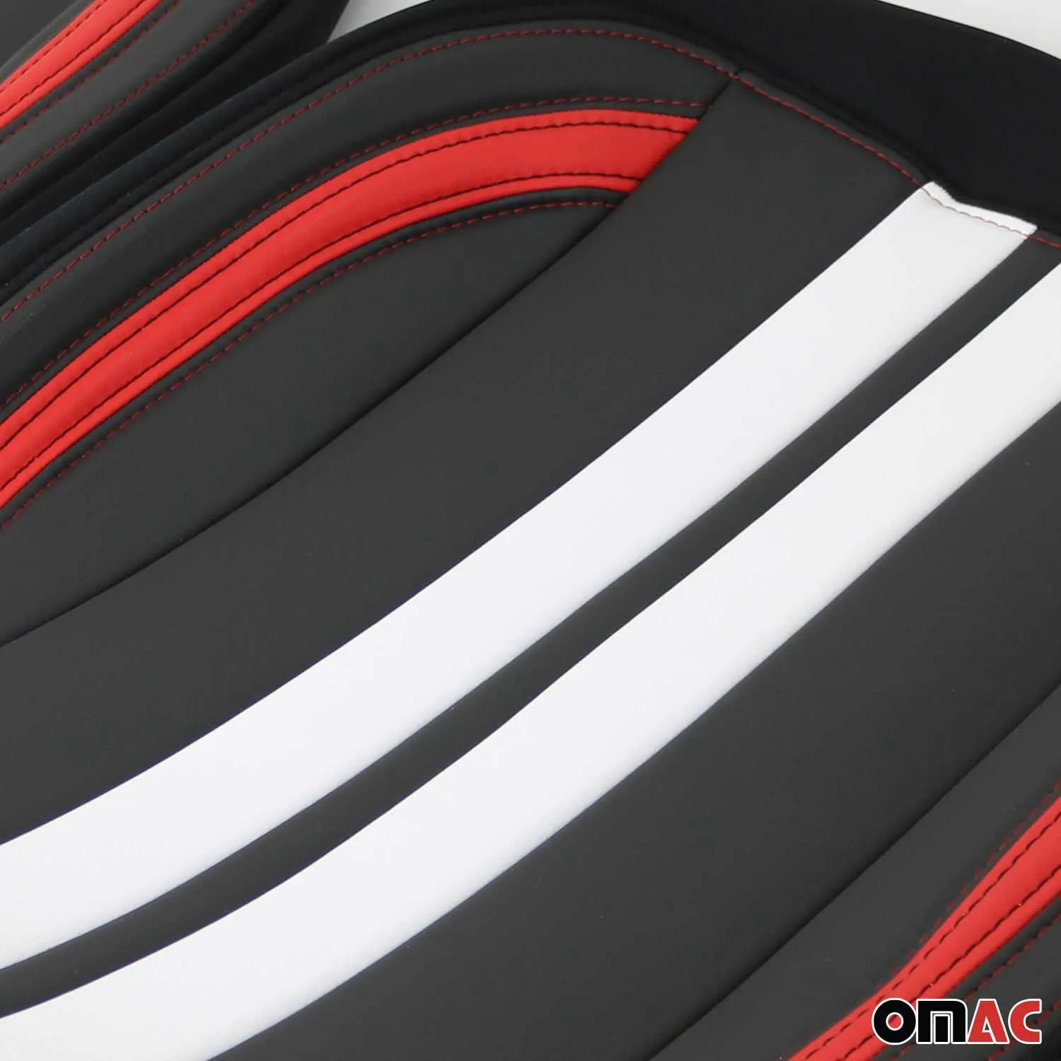 Genesis Front Car Seat Covers Protector Black White Breathable Cotton - Image 10