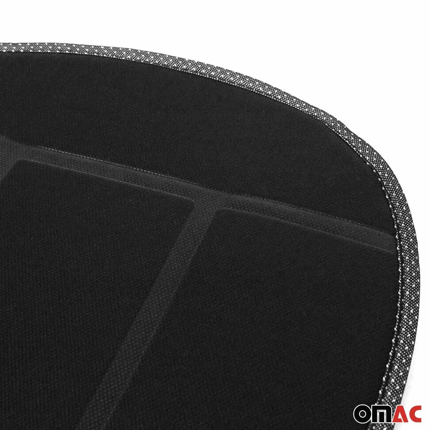 Infiniti Car Seat Protector Cushion Cover Mat Pad Black Black 2 Pcs - Image 8