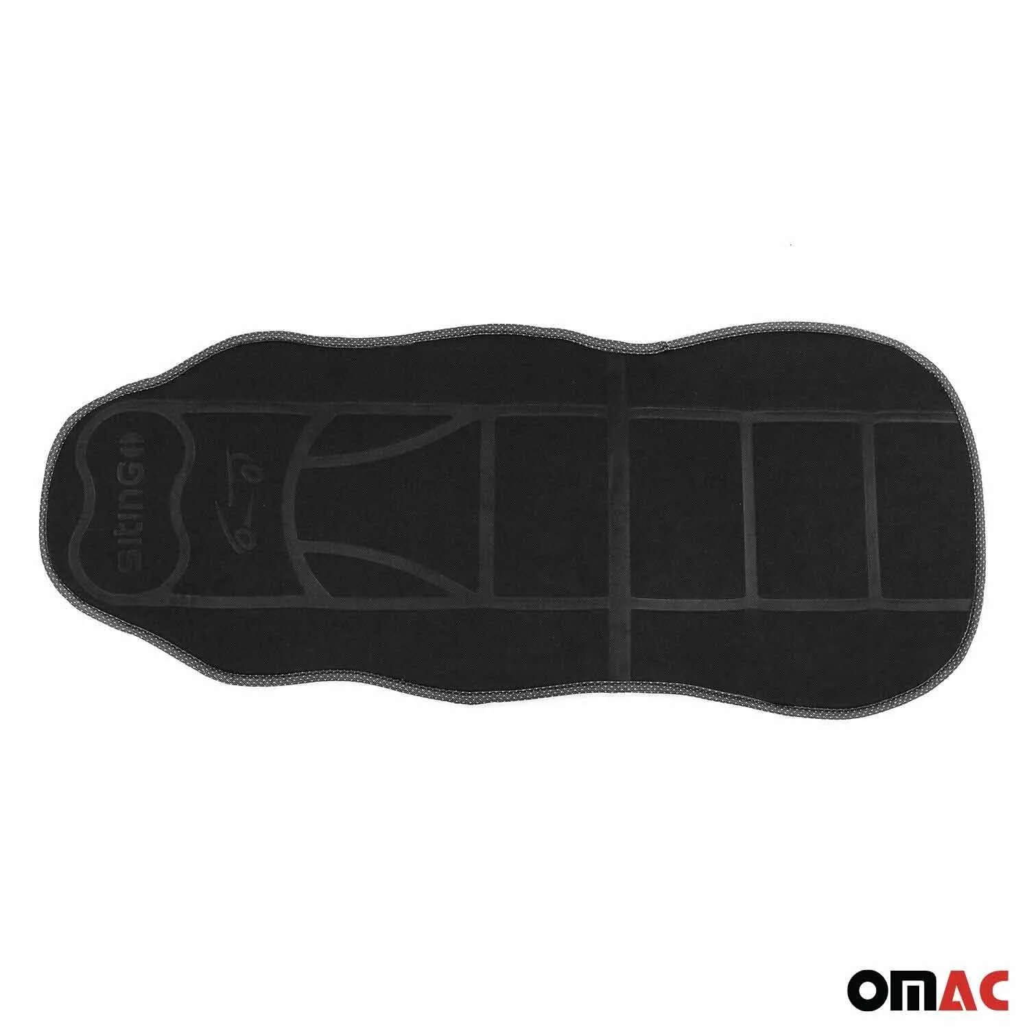 Infiniti Car Seat Protector Cushion Cover Mat Pad Black Black 2 Pcs - Image 9