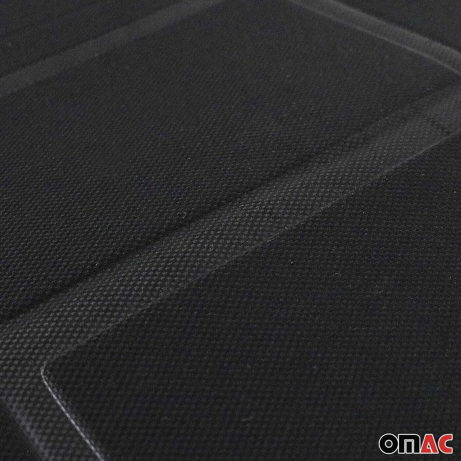 Kia Car Seat Protector Cushion Cover Mat Pad Black Black 2 Pcs - Image 7