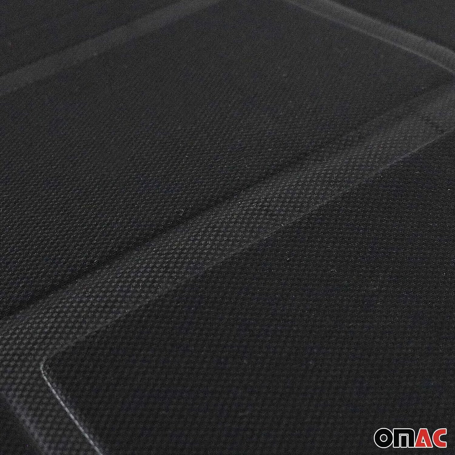 Nissan Car Seat Protector Cushion Cover Mat Pad Black Black 2 Pcs - Image 7