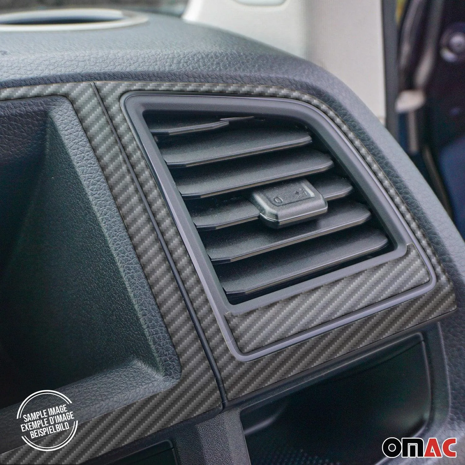 2015-2020 Ford Transit Carbon Look Dashboard Console Trim Kit 30 Pcs - Image 4