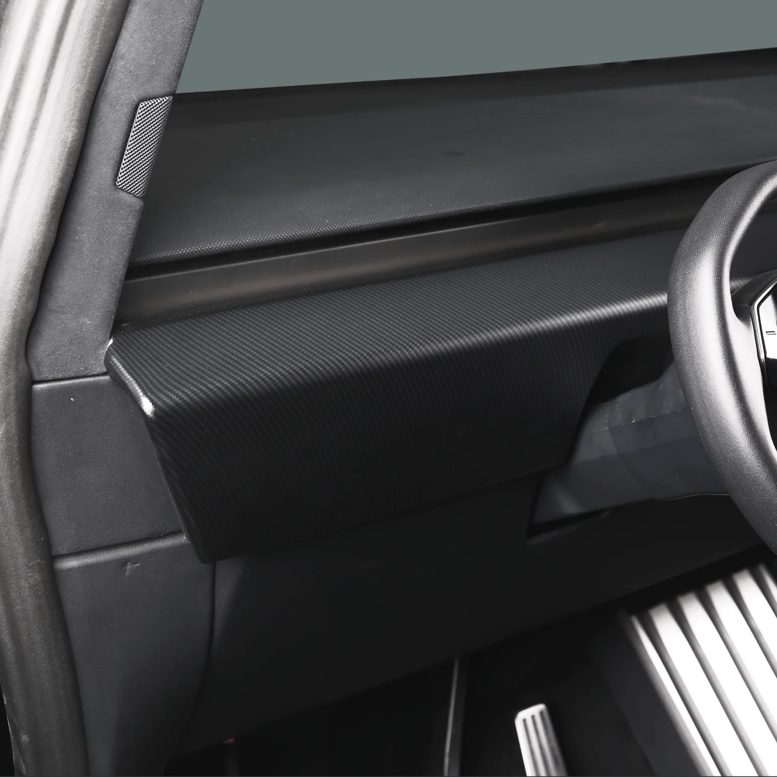 [Carbon Fiber Pattern ABS] Dashboard Cover For Cybertruck (2 PCS)