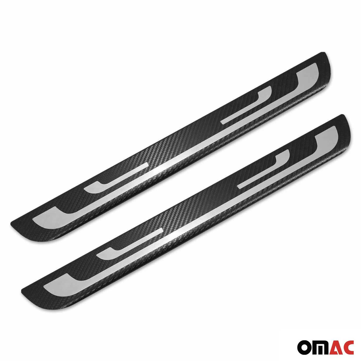 2017-2019 Ford Escape Door Sill Scuff Plate Illuminated Stainless Steel Carbon Foiled - Image 6