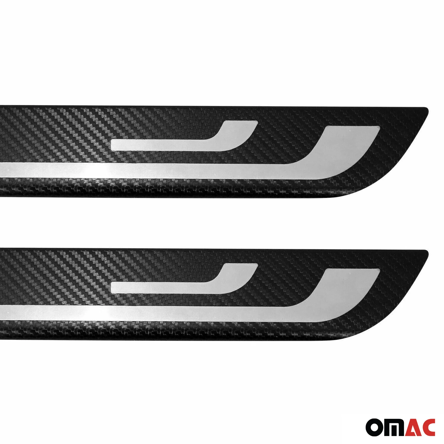 2017-2019 Ford Escape Door Sill Scuff Plate Illuminated Stainless Steel Carbon Foiled - Image 3