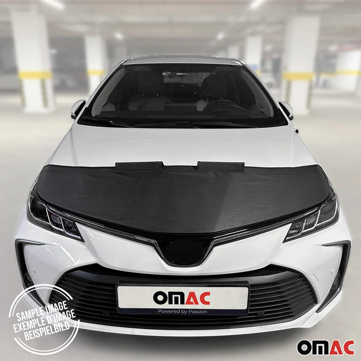 2011-2017 BMW X3 F25 Car Bonnet Mask Hood Bra Half Carbon - Image 2