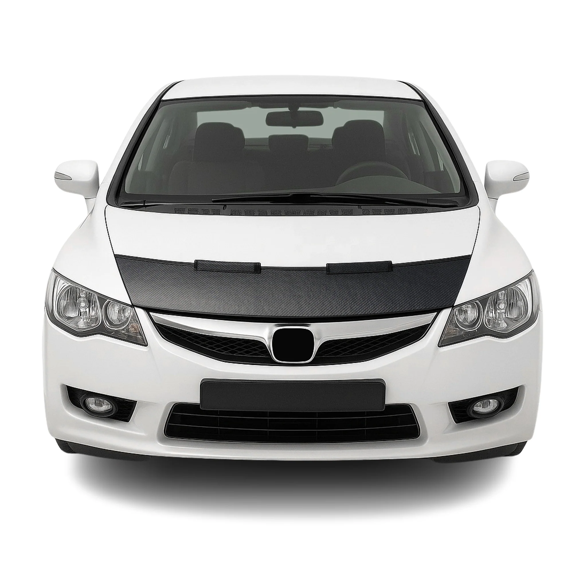 2006-2011 Honda Civic Car Bonnet Mask Hood Bra Carbon Black 1 Pc