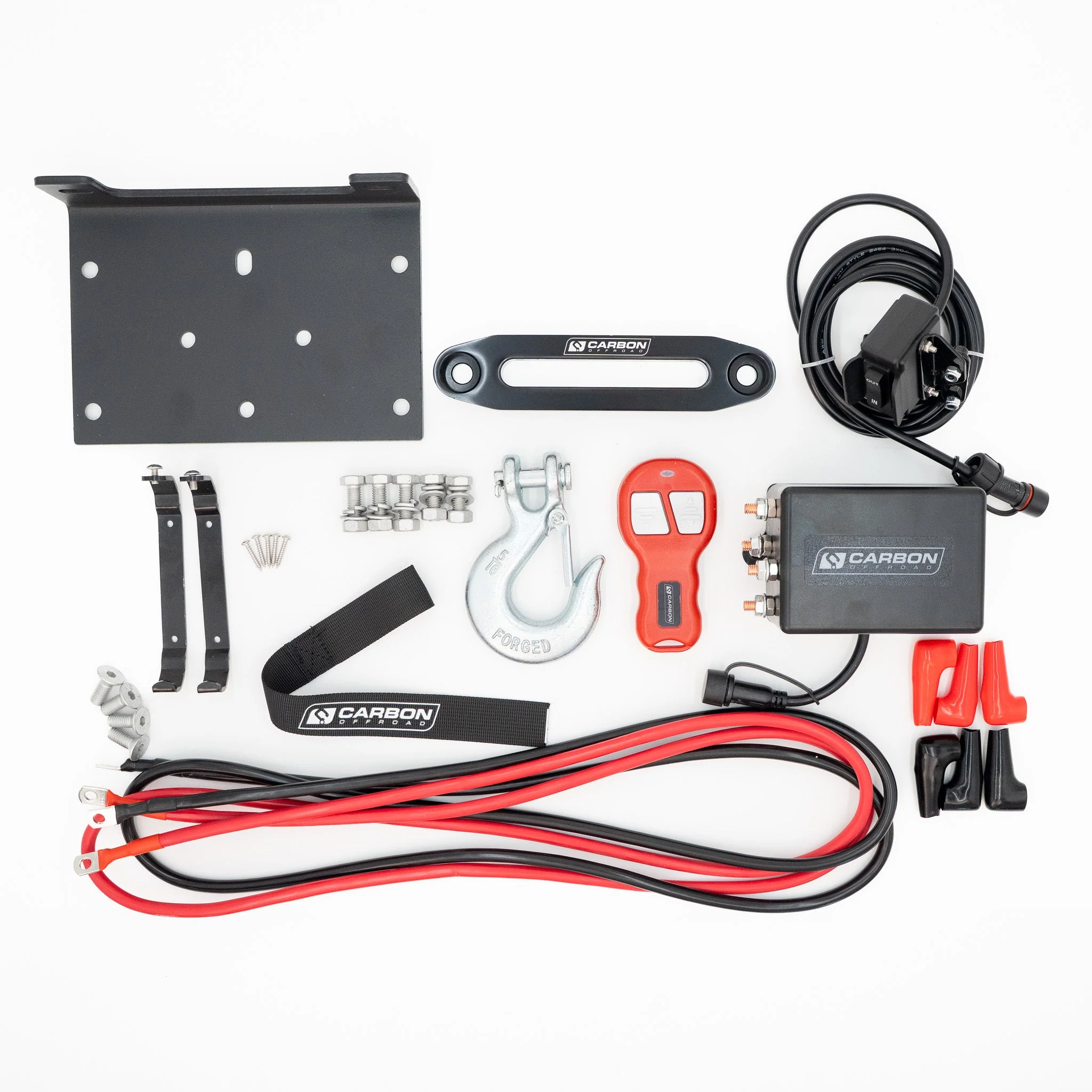Carbon 4.5k 4500lb ATV/Trailer Winch - Image 5