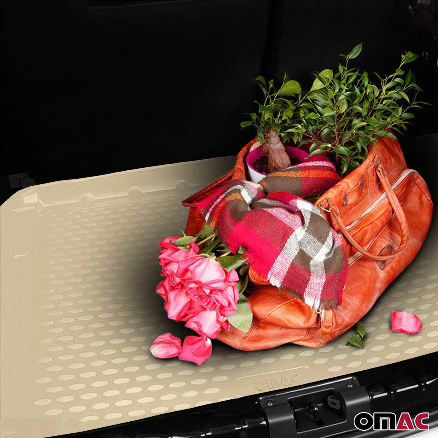 2011-2020 Toyota Sienna 3.gen Behind 3rd Row Cargo Liner Trunk Mat All Weather Beige - Image 8