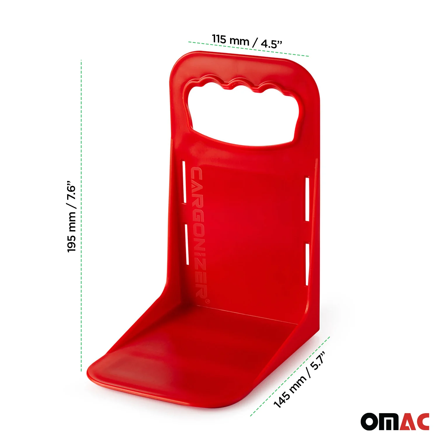 Red Trunk Organizer Grocery Holder Cargo Blocks Stopper Stand Divider Small 1 Pc - Image 3
