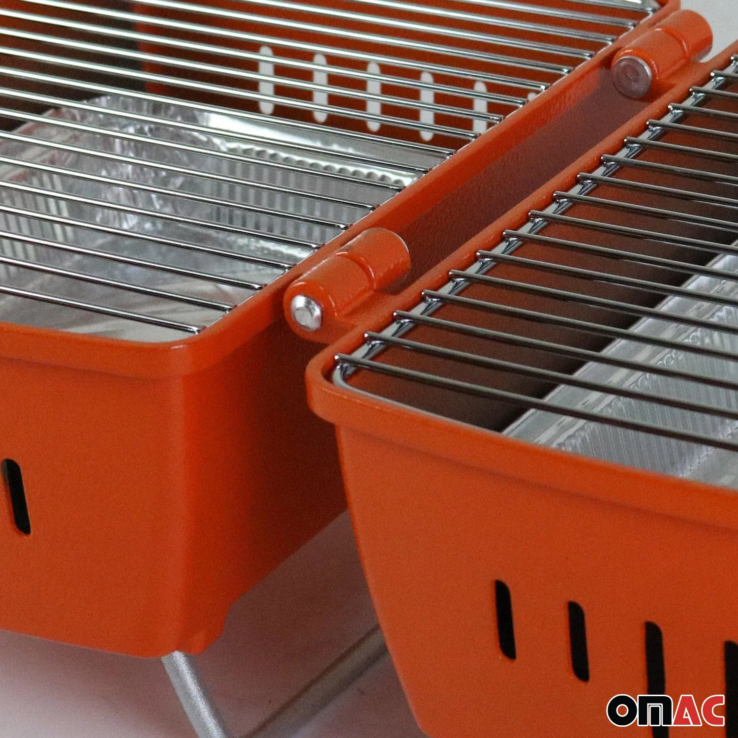 Charcoal Grill Portable Grill Garden Outdoor Orange Picnic Grill 13 Pcs BBQ - Image 5