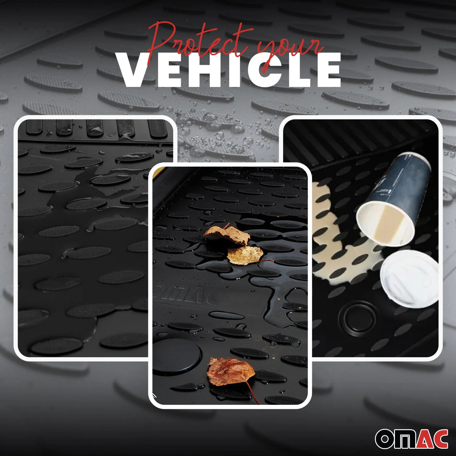 2017-2022 Chevrolet Trax Floor Mats Liners Full Set All Weather Black - Image 3