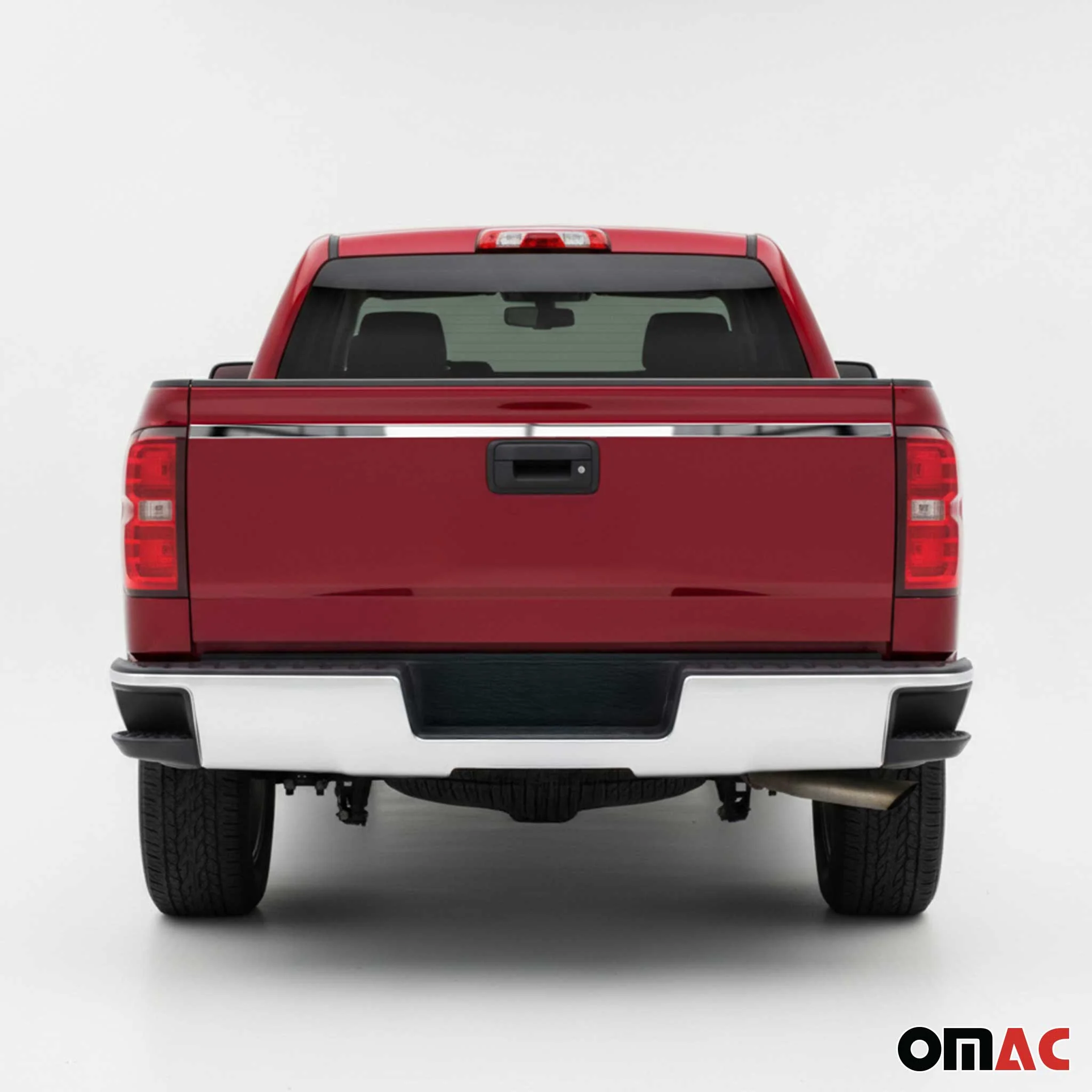 2014-2019 Chevrolet Silverado 1500 2500 3500 Lower Trunk Molding Trim Stainless Steel Silver - Image 2