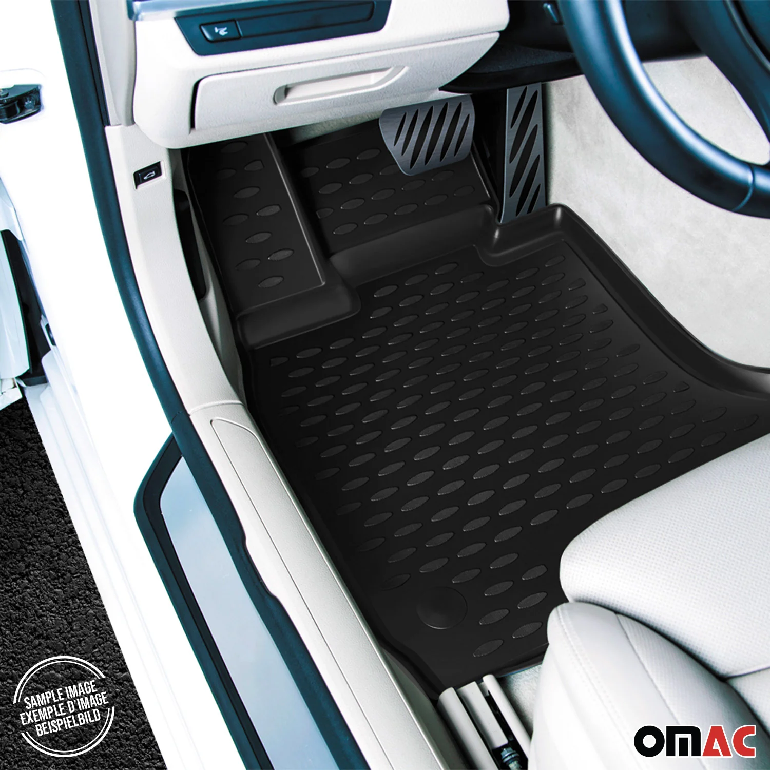 2010-2013 Chevrolet Spark Floor Mats Liners Full Set All Weather Black - Image 9