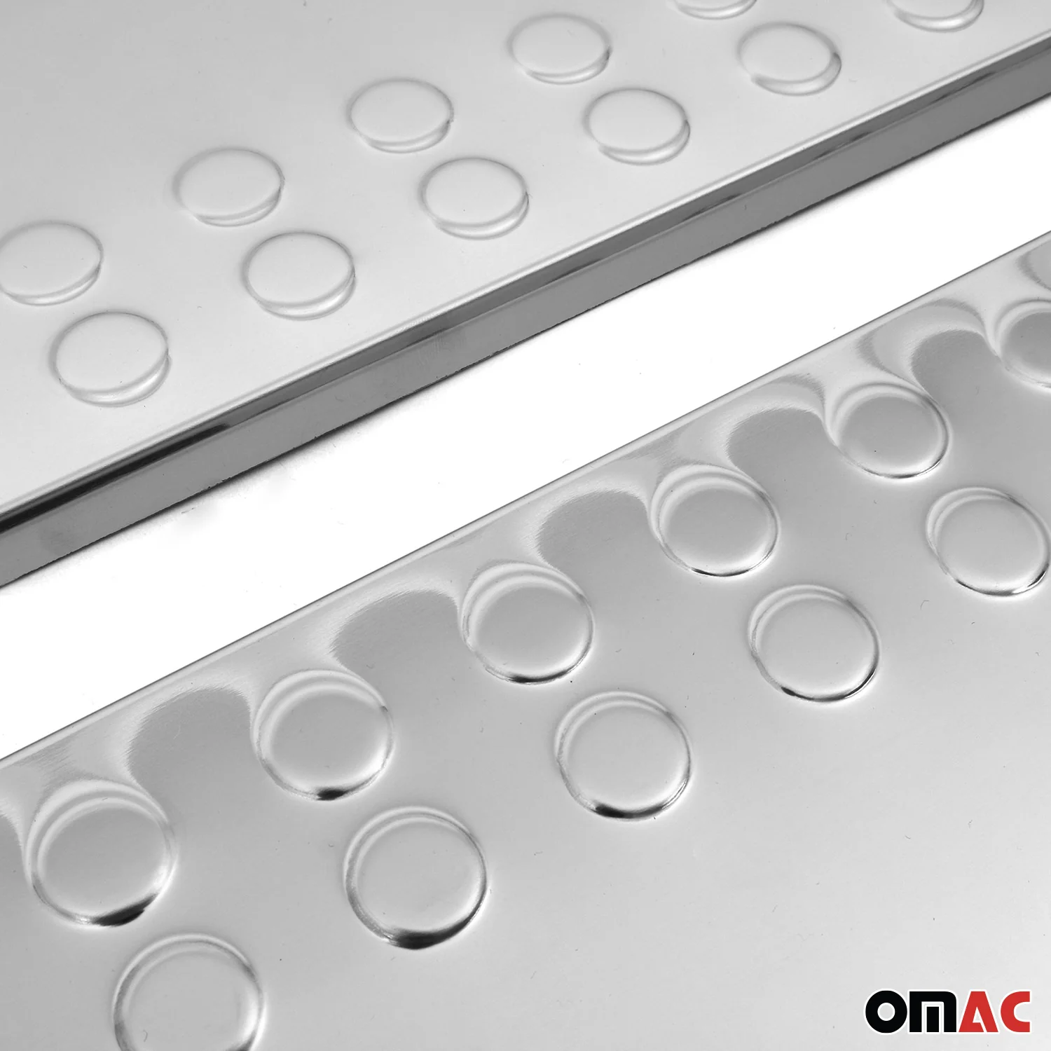 1993-2003 VW Eurovan Door Sill Scuff Plate Scratch Protector Stainless Steel Silver 2Pcs - Image 3
