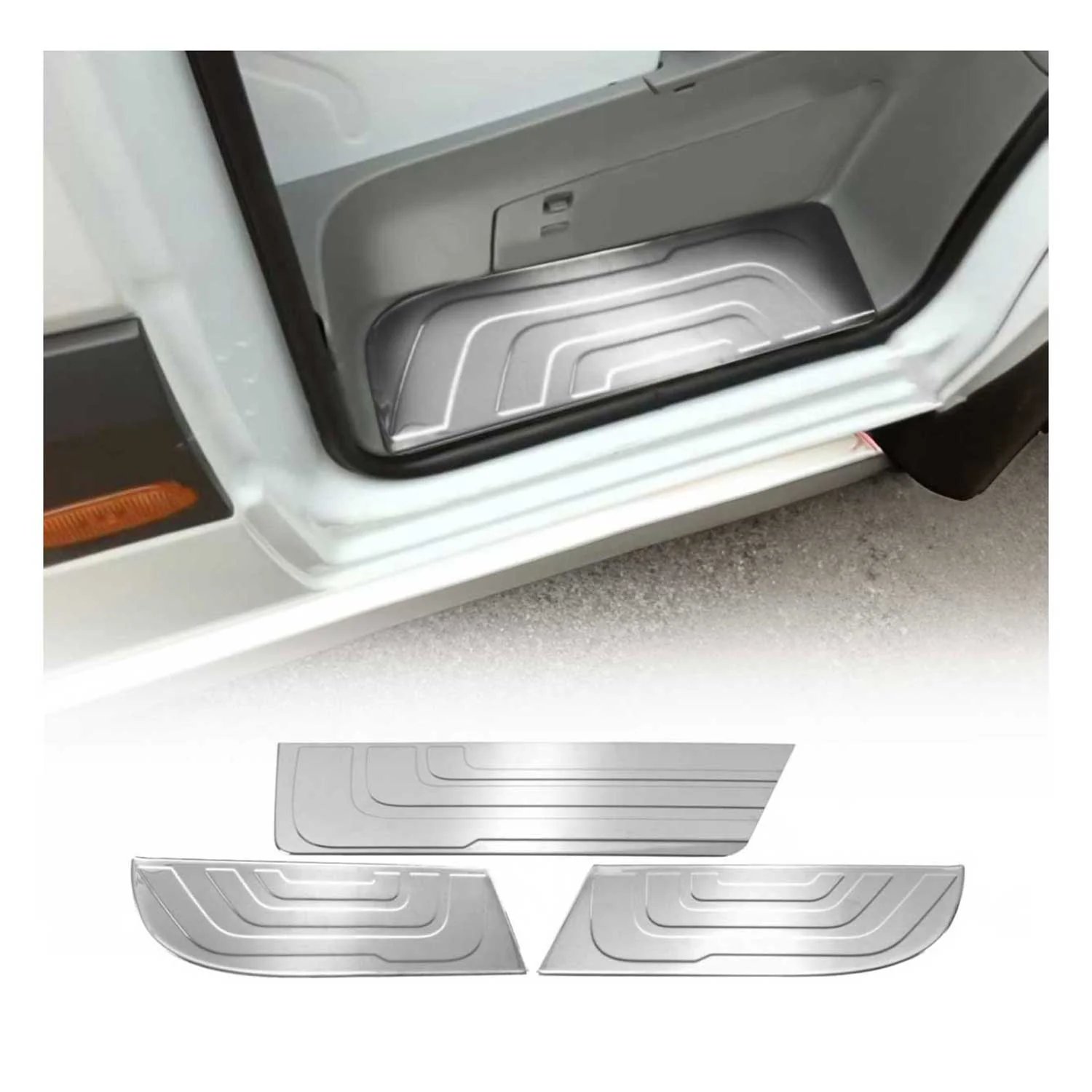 2019-2026 Mercedes Sprinter W907 910 Door Sill Scuff Plate Scratch Stainless Steel