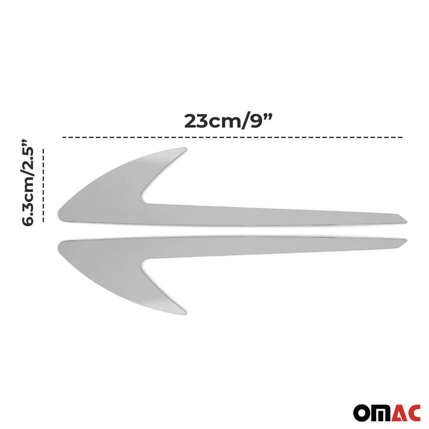 2018-2024 VW Tiguan Side Door Molding Trim Skirt Garnish Stainless Steel Gloss 2Pcs - Image 4