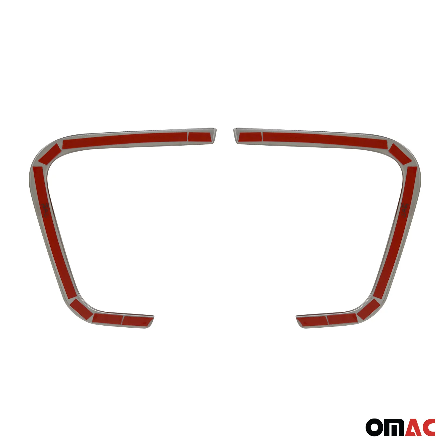 2019-2024 Jeep Renegade Fog Light Lamp Bezel Cover Steel Silver 2 Pcs - Image 5
