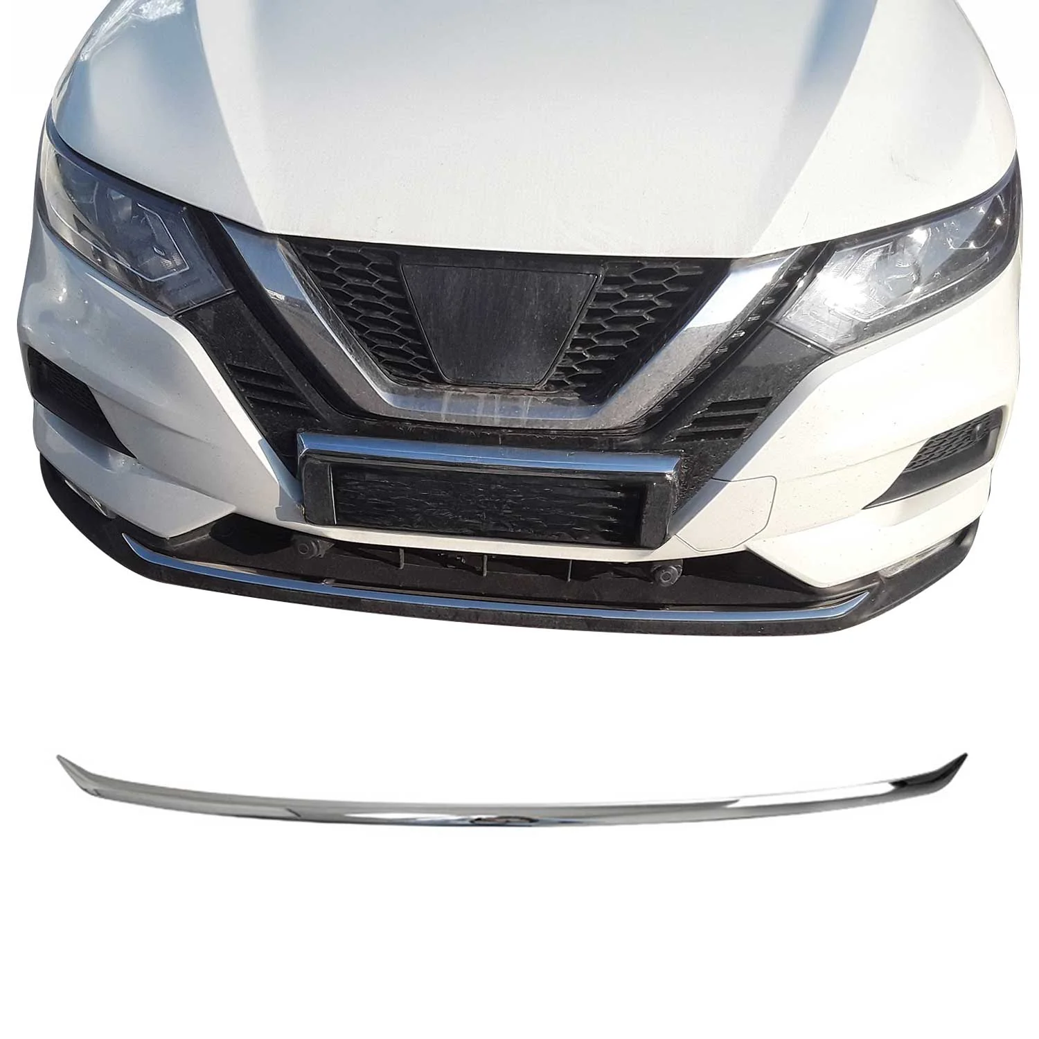 2020-2022 Nissan Rogue Sport Front Bumper Trim Molding Stainless Steel Silver 1 Pc
