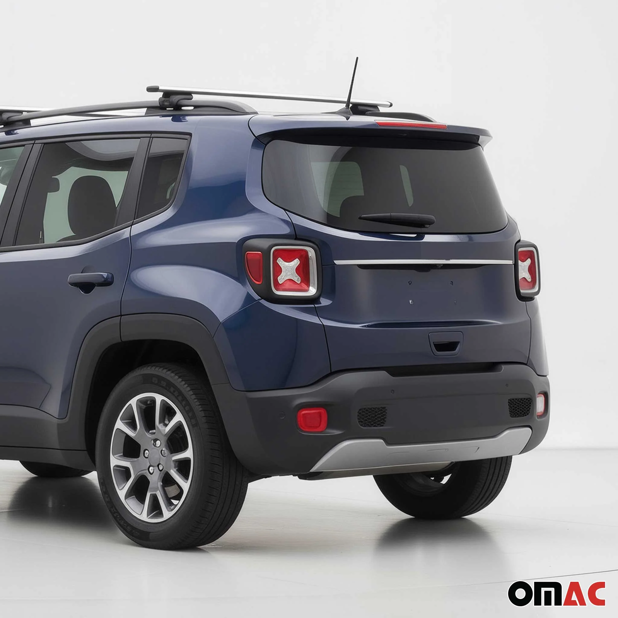 2015-2018 Jeep Renegade Rear Trunk Tailgate Door Handle Cover Steel Silver - Image 2