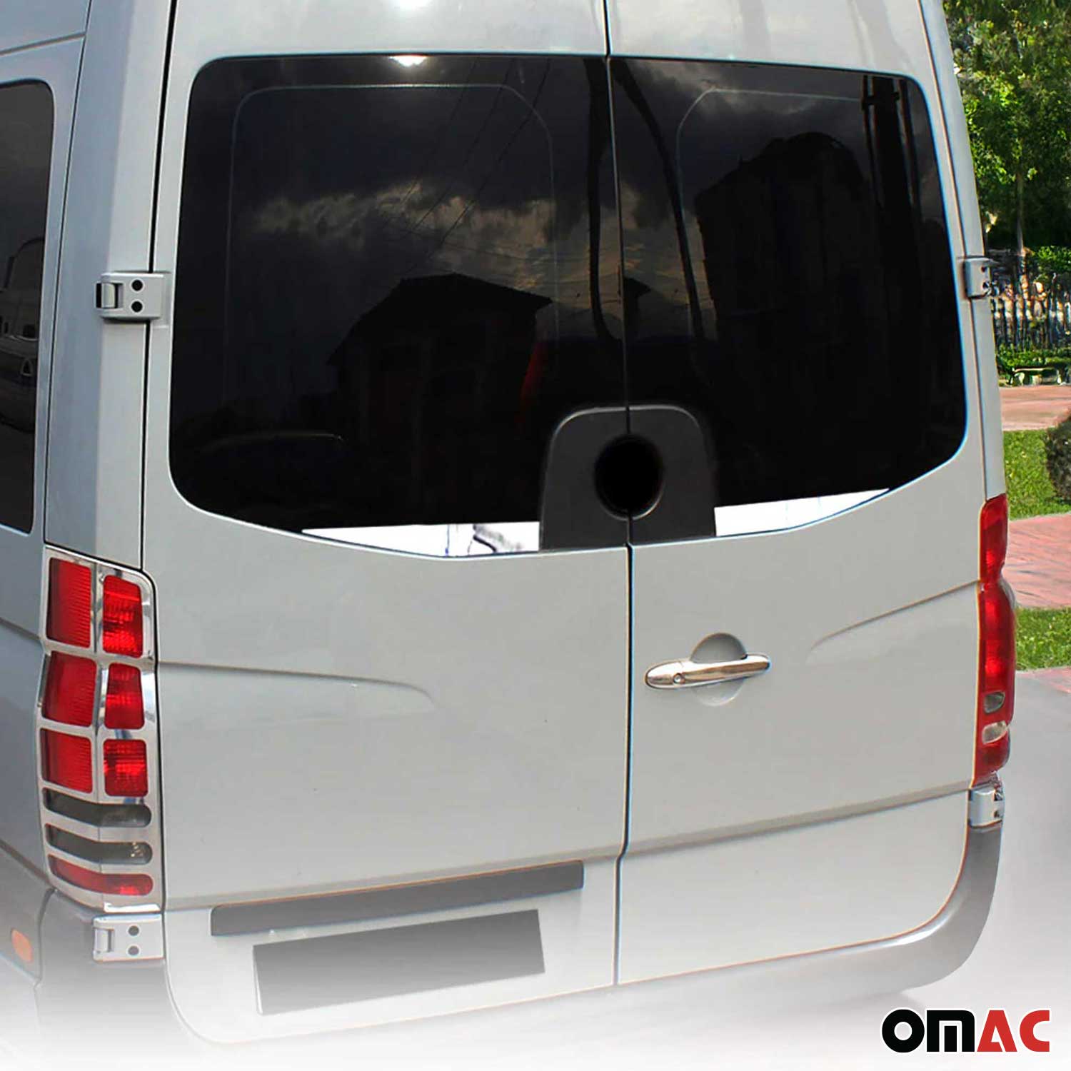2014-2018 Mercedes Sprinter W906 Window Molding Trim Barn Door Stainless Steel Silver - Image 2