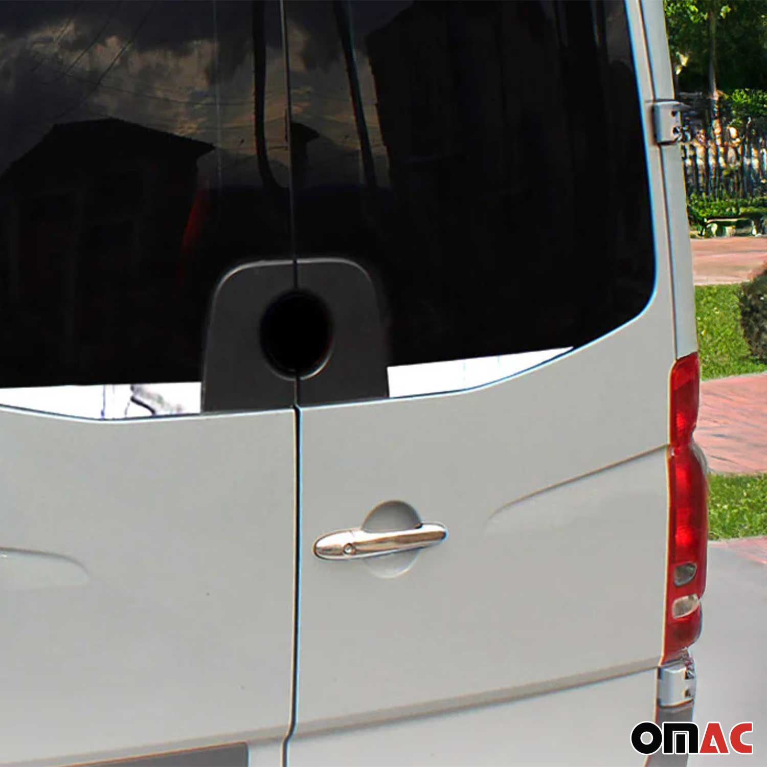2014-2018 Mercedes Sprinter W906 Window Molding Trim Barn Door Stainless Steel Silver - Image 3