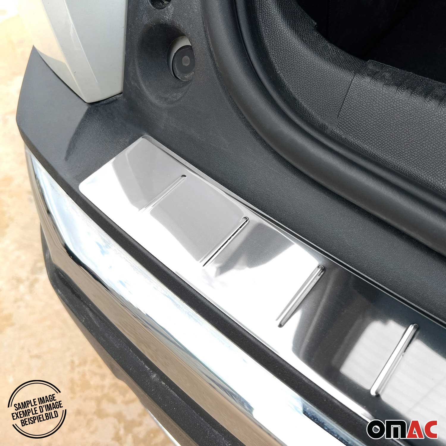 2018-2023 Audi Q5 SQ5 2.gen Rear Bumper Sill Cover Protector Guard Stainless Steel - Image 6